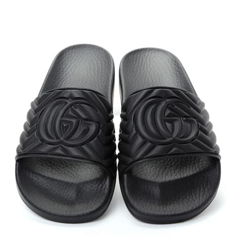 black gucci slides for women